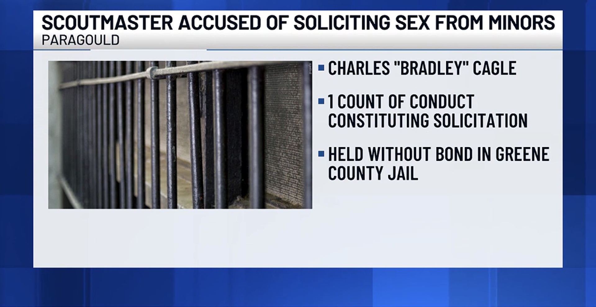 Scoutmaster accused of soliciting sex from minors during lock-in at church